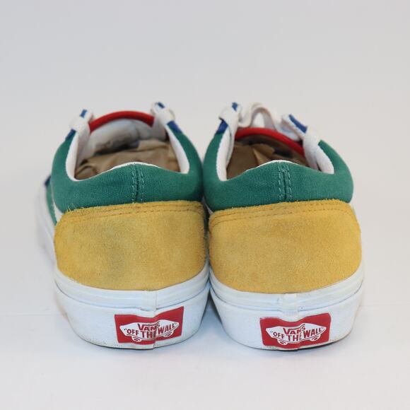 ans Old Skool Youth Size 3.0 Multi-Color Suede Canvas Low Top Skate Shoes - Picture 4 of 6
